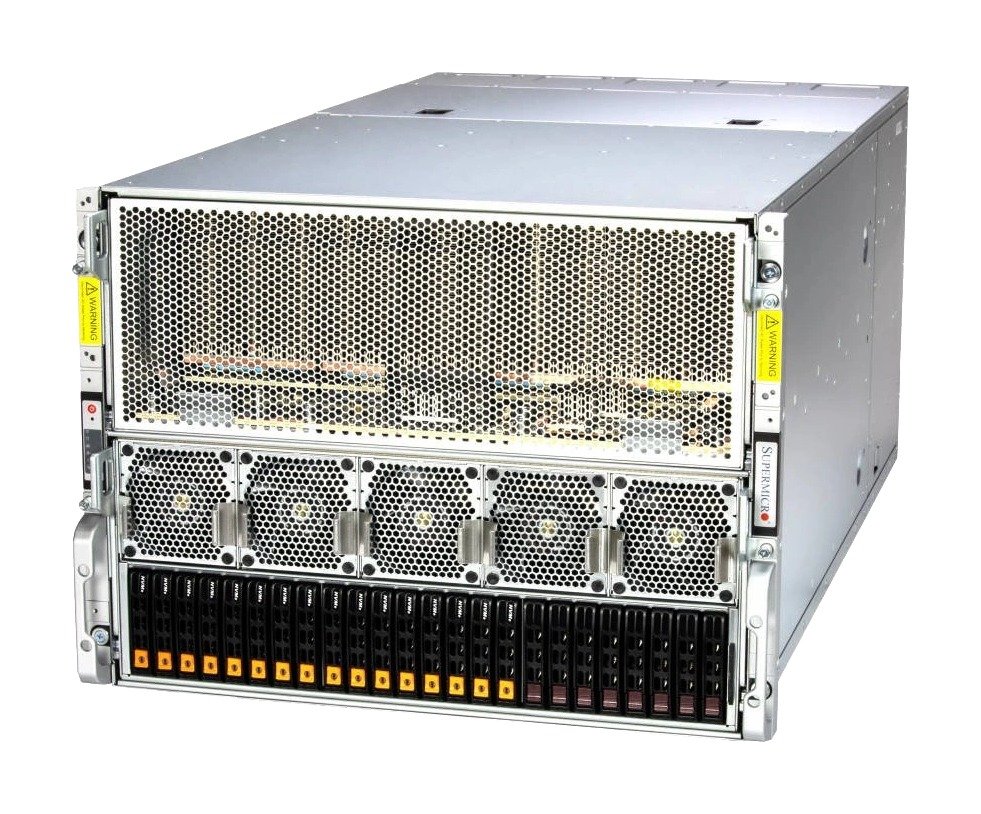 8U Server with 8x AMD Instinct MI300X (AS -8125GS-TNMR2)